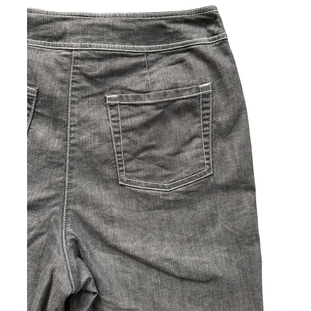 Pendleton Denim Bermuda Shorts Womens‎ 12 Gray High Rise Long Inseam Excellent
